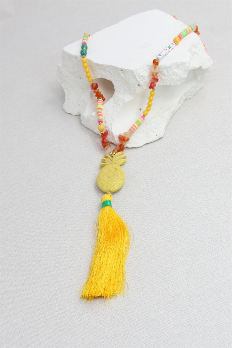 Ketting ananas GEEL