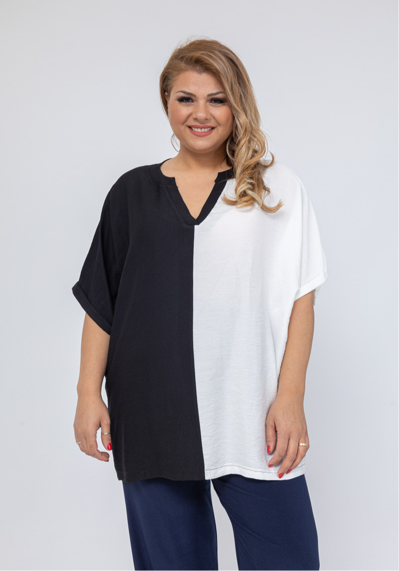 Top Noa ZWART/WIT