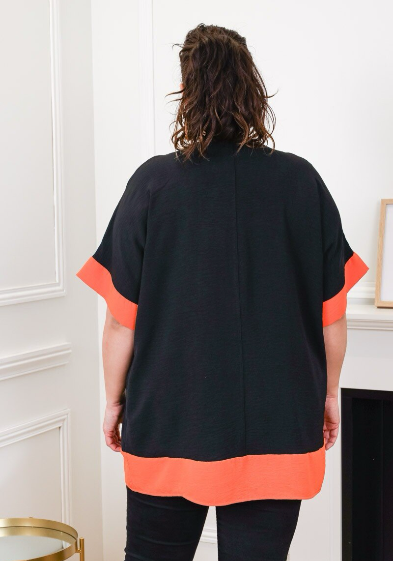 Top Maxima ZWART/ORANJE