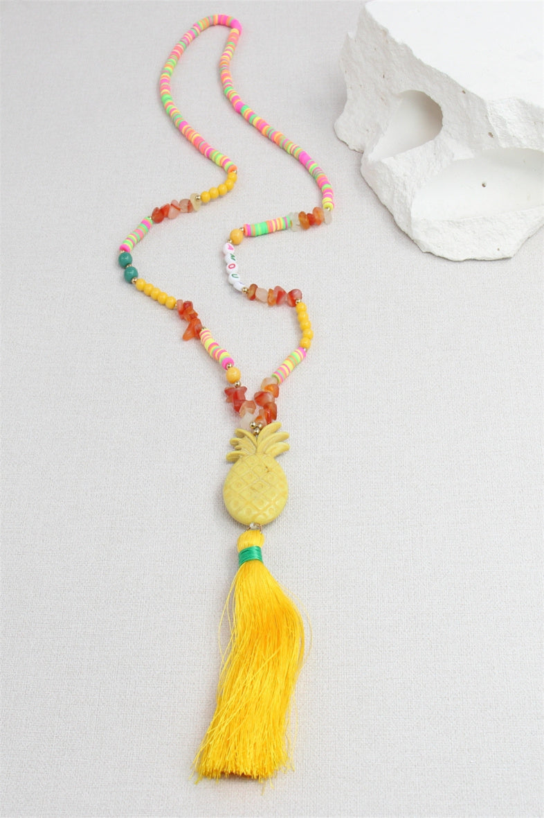 Ketting ananas GEEL