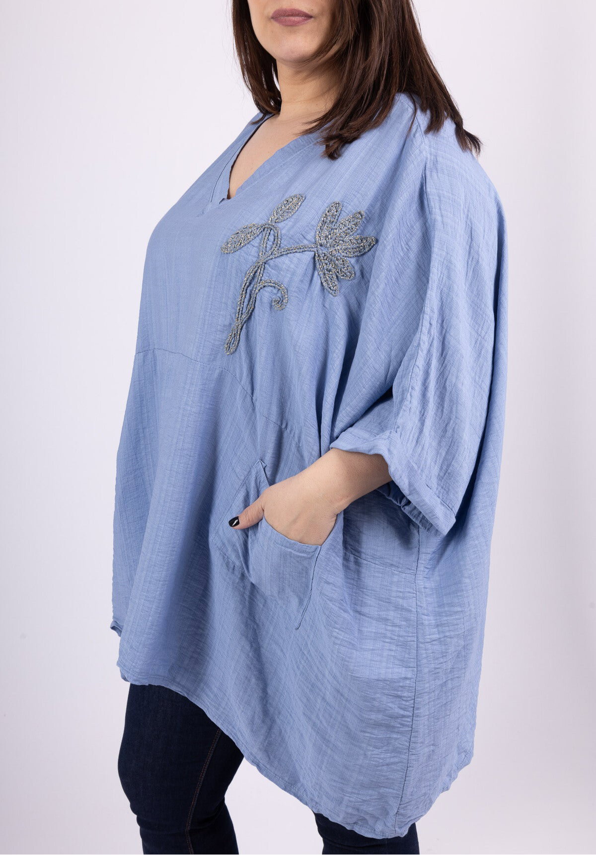 Tuniek flower BEIGE