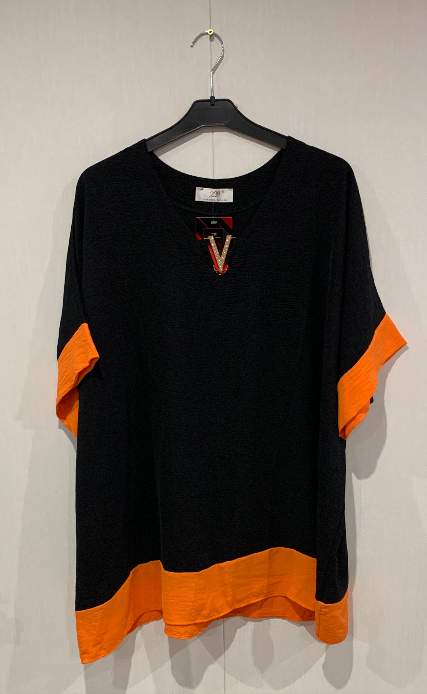 Top Maxima ZWART/ORANJE