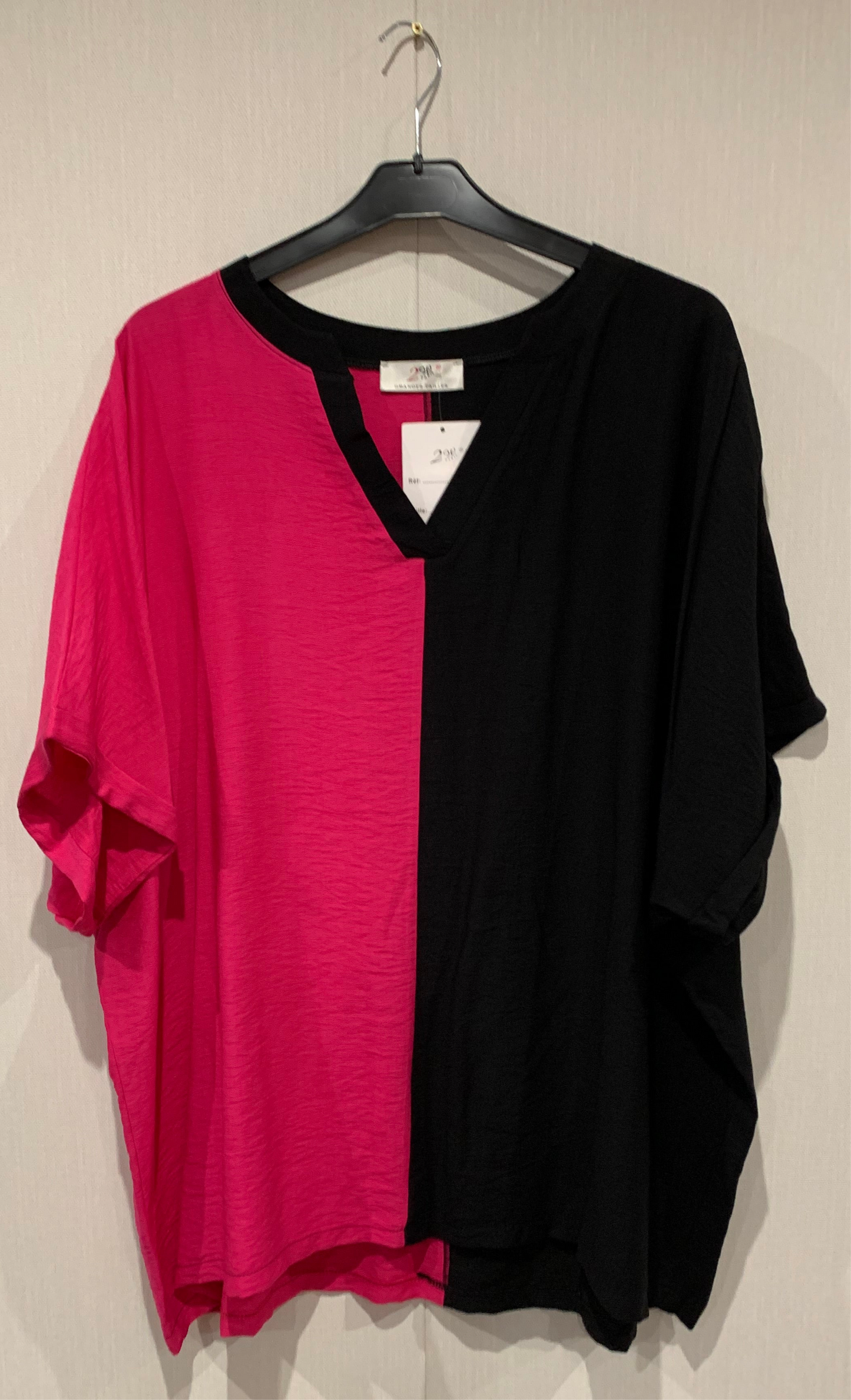 Top Noa ZWART/ROZE