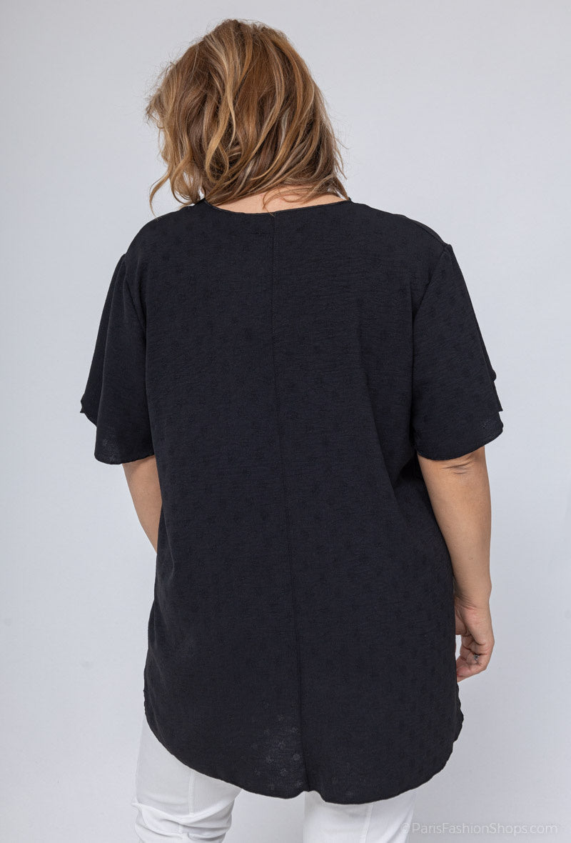 Top roeltje plus size diverse kleuren
