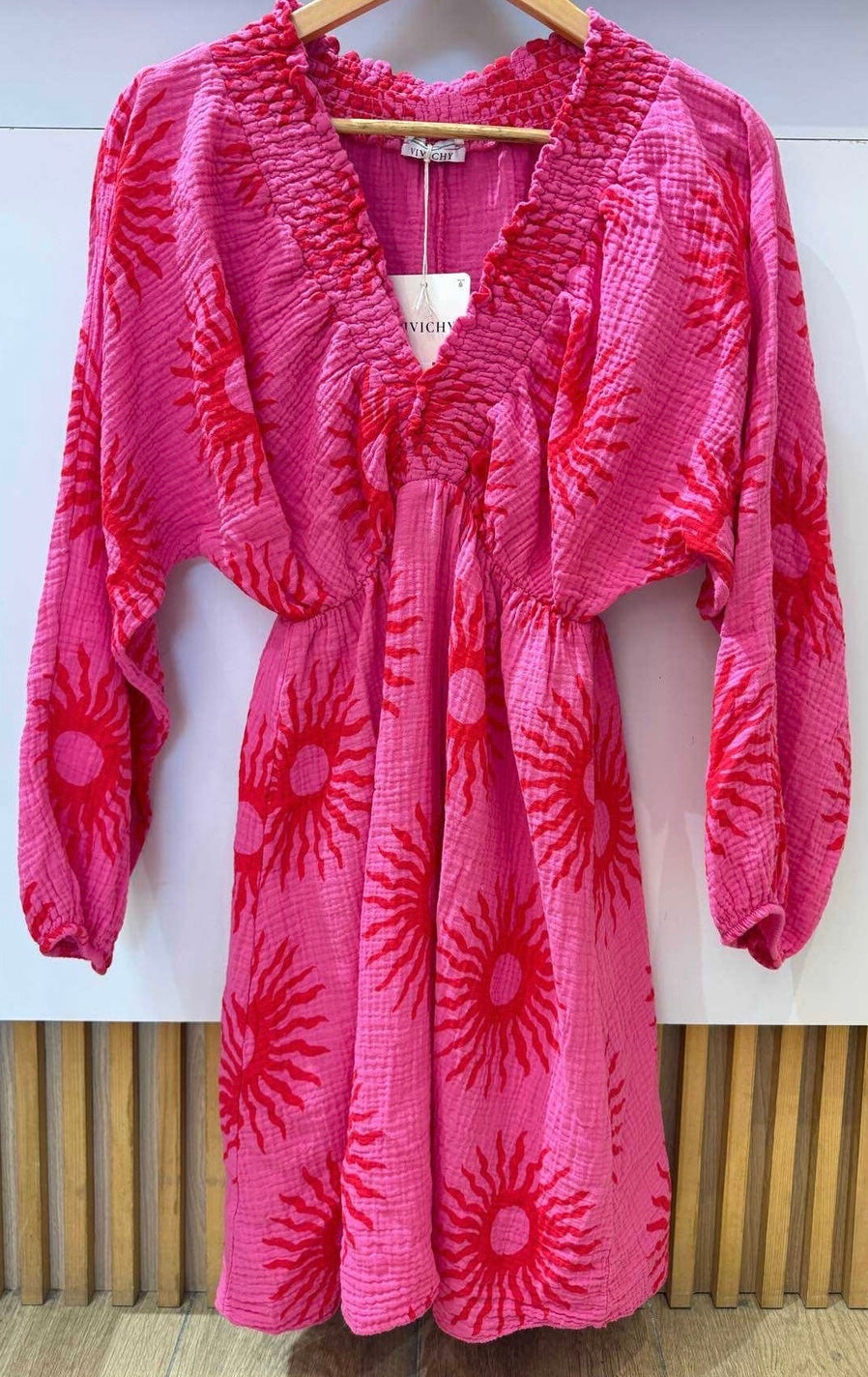 Korte Jurk zonnetjes kleine & grote maten en diverse kleuren