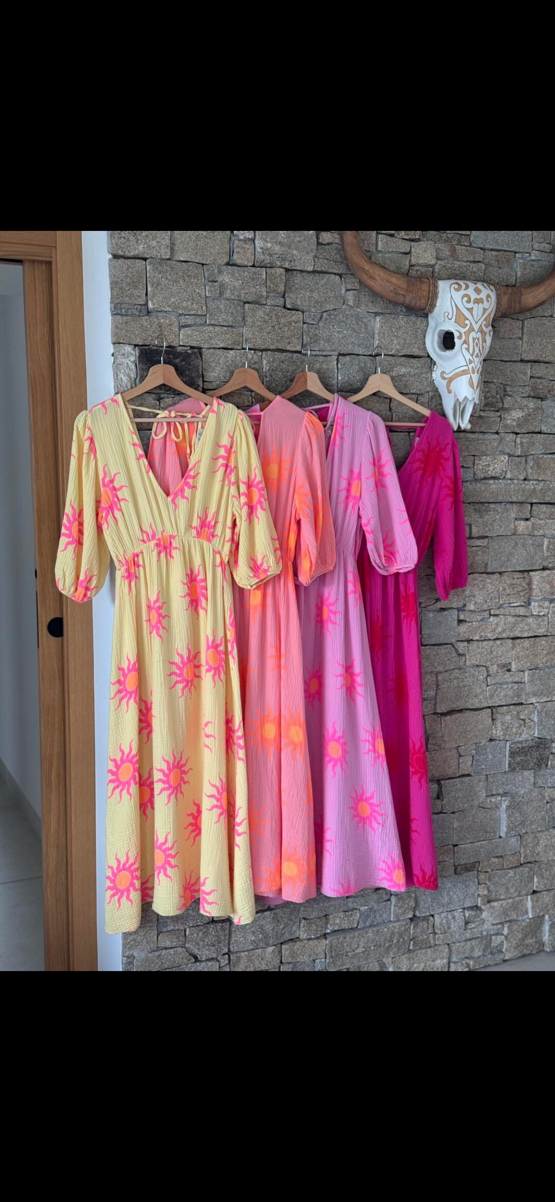 Zonnetjes jurk diverse kleuren