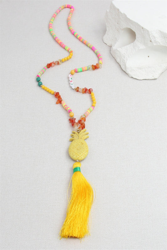 Ketting ananas GEEL