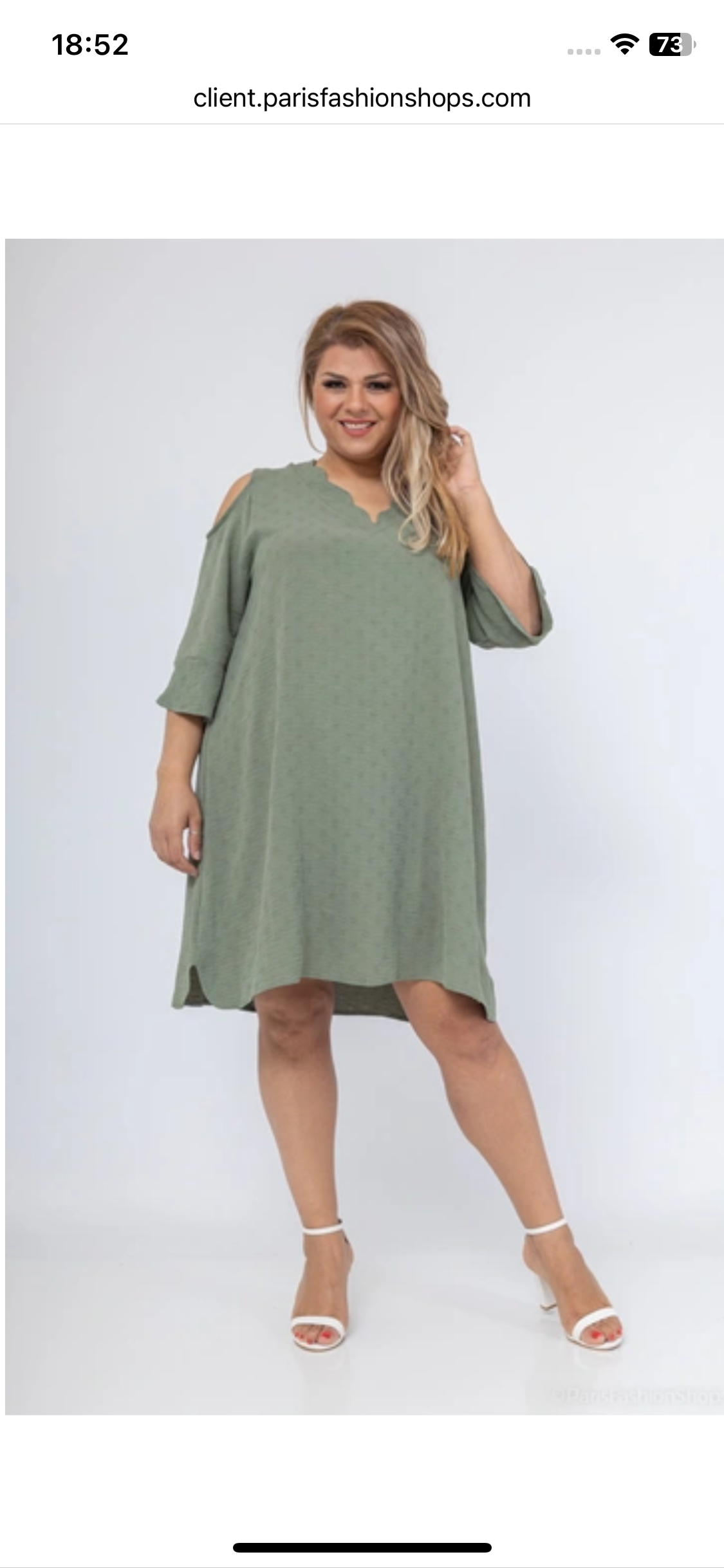Jurk stip detail diverse kleuren plus size