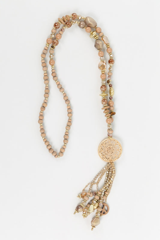 Ketting Mandala TAUPE