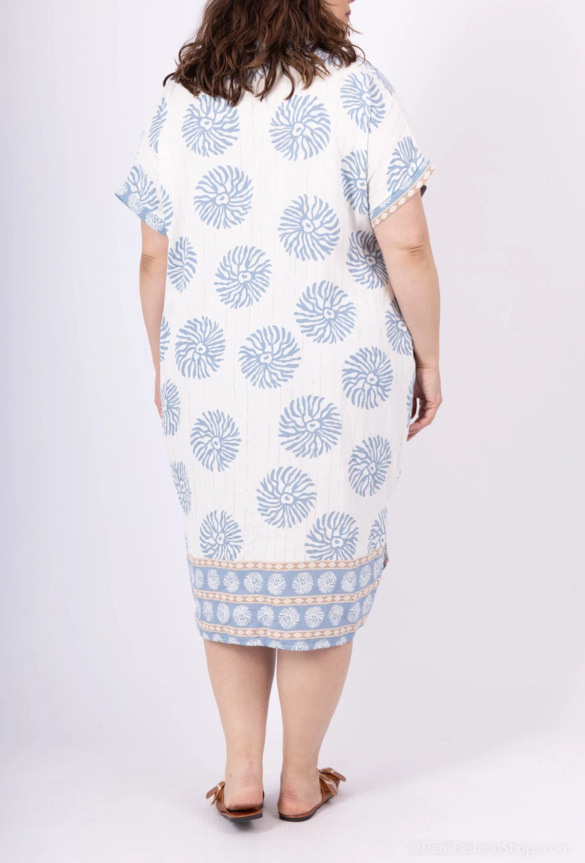 Jurk koraal plus size diverse kleuren