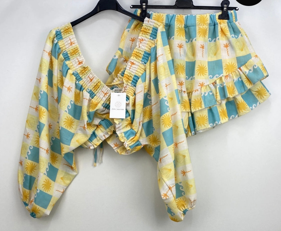 Setje Shell & Palm diverse kleuren
