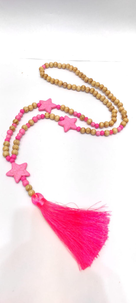 Ketting Ster FUCHSIA