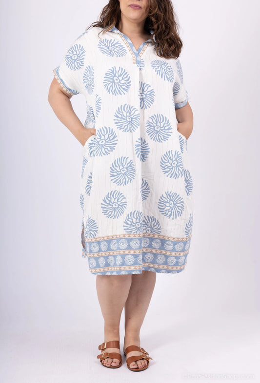 Jurk koraal plus size diverse kleuren